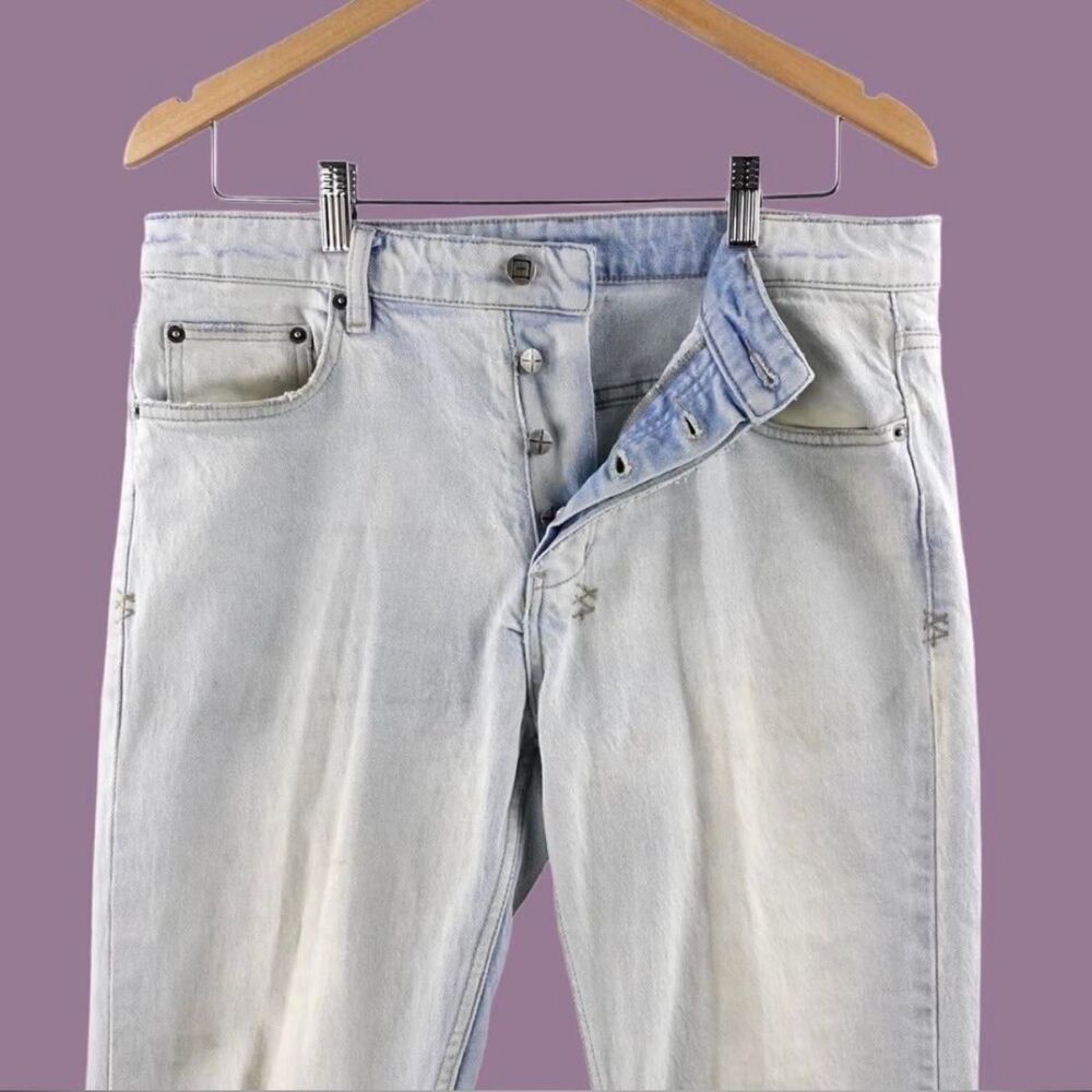 Ksubi Men's Blue and White Jeans